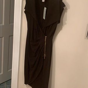 Cache faux wrap dress